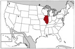 US Map Illinois